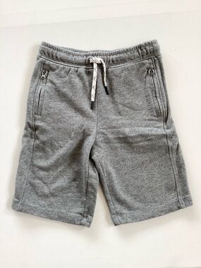 Hanna Andersson Gray Zip-Pocket Shorts